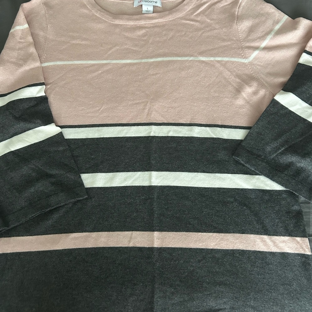 Liz Claiborne Soft Pink Knit Sweater